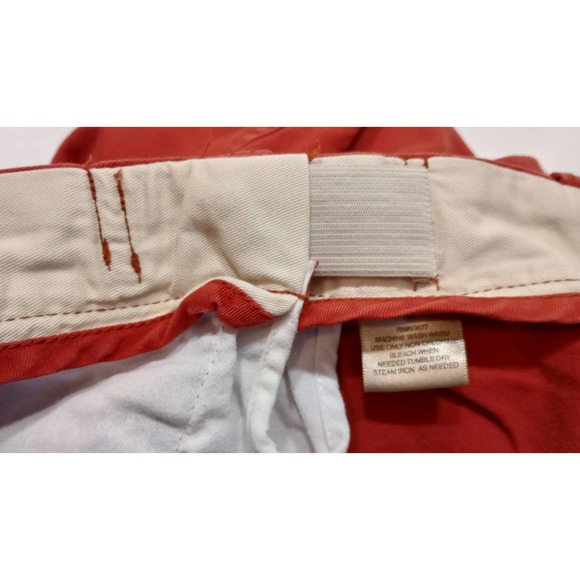 Foundry Supply 50" waist shorts red comfort elastic waist mid length at the knee - Picture 6 of 6